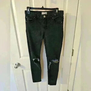 FREE PEOPLE Black Skinny Size 28